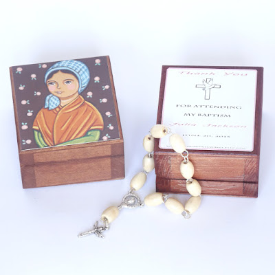 St Saint Bernadette Soubirous Our Lady Lourdes wooden jewelry prayer card rosary box print first holy communion baptism favor gift keepsake  souvenir keepsake jewellery box ornament decoration girls boy child gift christening baptism birthday birth gift 1st communion gift Catholic Christian personalized favor custom favour favor party favour favor Virgin Mary Shrine Marian apparition