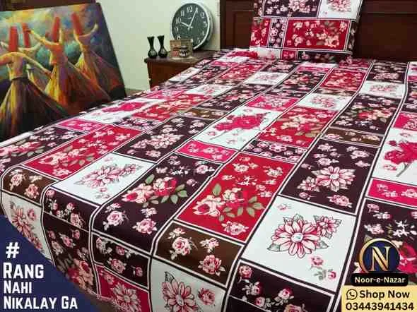 Buy Cotton Satin Single Bed Sheets Online in Pakistan | S8