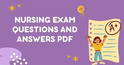 Nursing Exam Questions and Answers PDF Download (Test Series). Community health nursing exam questions and answers, AIIMS exam, Nursing officer exam.