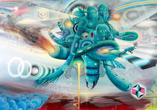 psychedelic visionary art painting