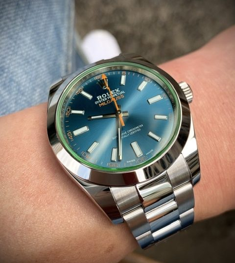 Donnez votre avis sur la réplique de montre Rolex Milgauss 40mm bleue à bas prix