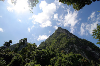 Khao Sok mountains, jungle and blue skies