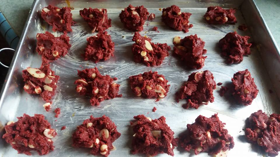 Resepi Biskut Red Velvet @ Red Velvet Cookies Recipe