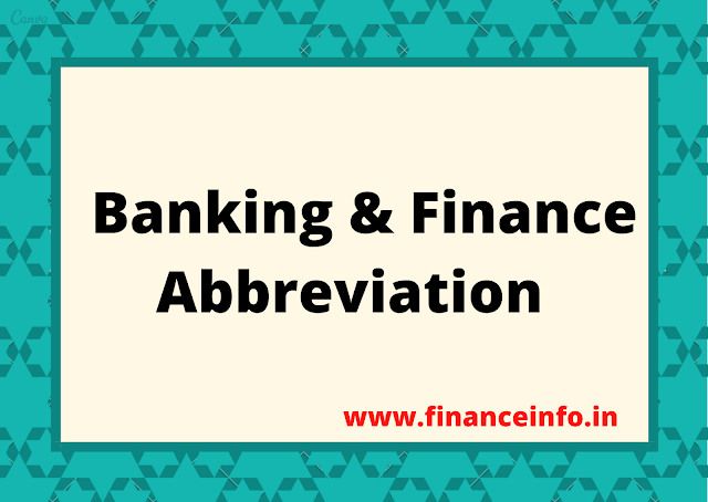 Banking Abbreviation