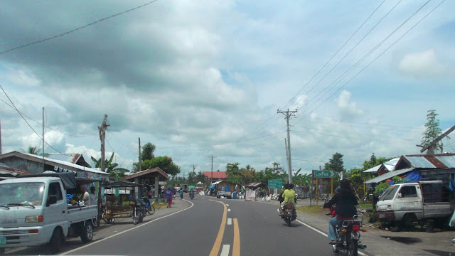 entering the town of mayorga leyte on the national highway