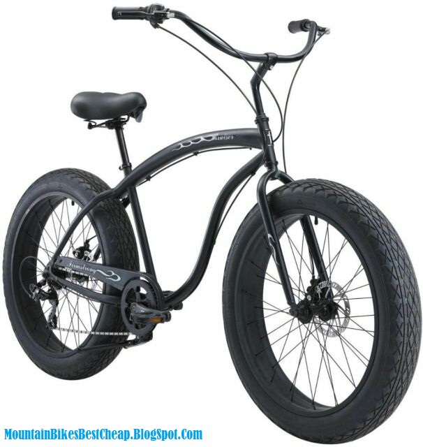 Firmstrong Bruiser 3.0 Beach Cruiser Three Speed Bike Matter Black 26 inch