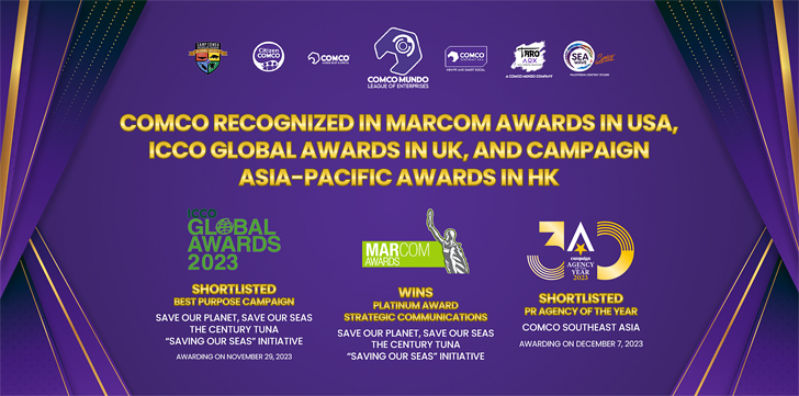 COMCO Recognized In MarCom Awards USA, ICCO Global Awards UK, & Campaign Asia-Pacific Awards HK