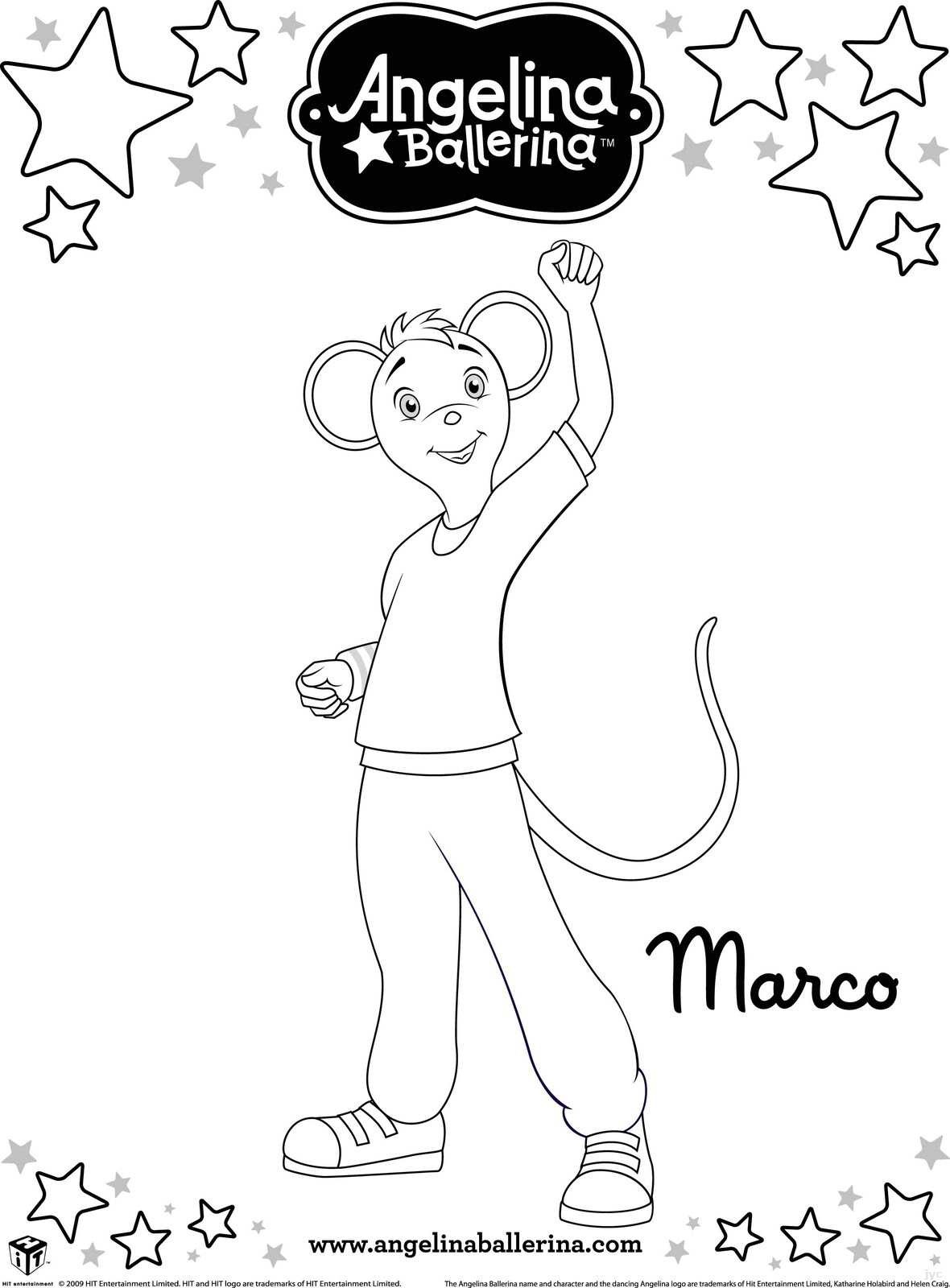 personajes de angelina ballerina marco