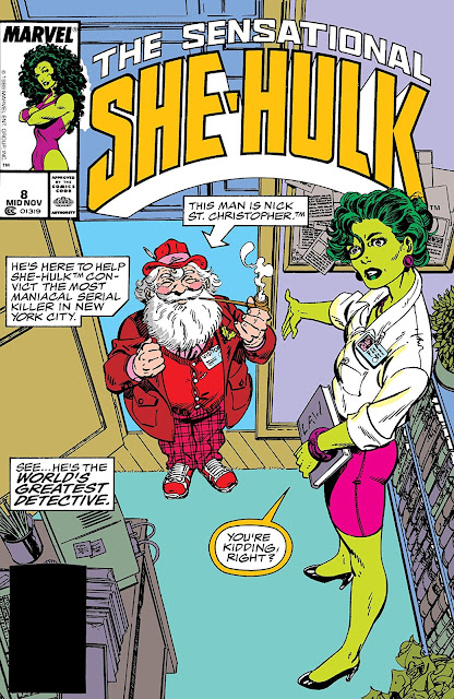 Santa Claus Sensational She–Hulk #8 vol.1 marvel comics 1989