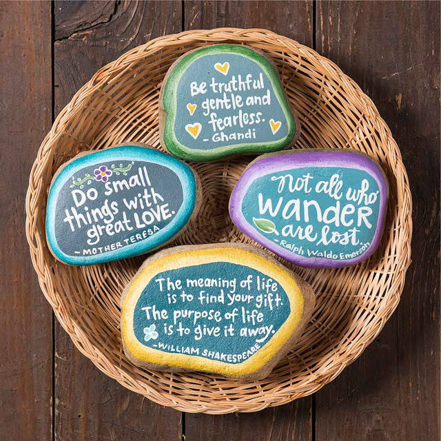 how to paint kindness rocks - ideas for sayings