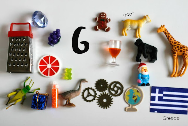 Letter G Language objects for Montessori alphabet box by TomToy