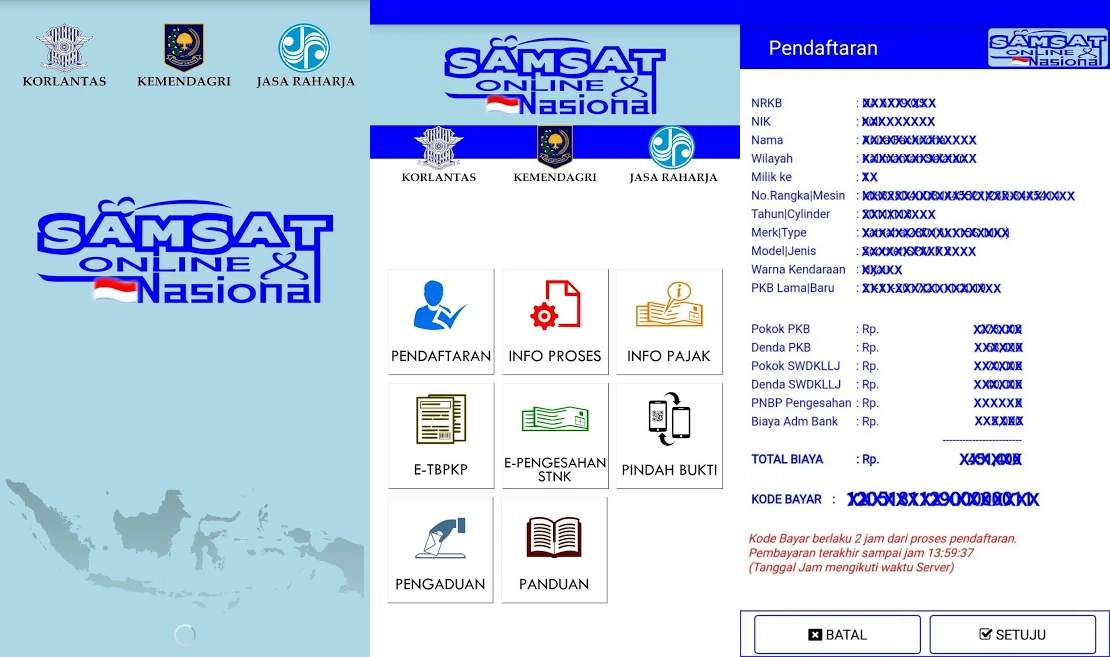 Cara Bayar Pajak Kendaraan Bermotor Lewat Aplikasi Samsat Online Nasional (play.google.com)