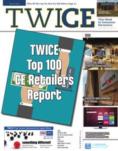 TWICE This Week In Consumer Electronics 2015-10 - May 18, 2015 | ISSN 0892-7278 | TRUE PDF | Quindicinale | Professionisti | Consumatori | Distribuzione | Elettronica | Tecnologia
TWICE is the leading brand serving the B2B needs of those in the technology and consumer electronics industries. Anchored to a 20+ times a year publication, the brand covers consumer technology through a suite of digital offerings, events and custom content including native advertising, white papers, video and webinars. Leading companies and its leaders turn to TWICE for perspective and analysis in the ever changing and fast paced environment of consumer technology. With its partner at CTA (the Consumer Technology Association), TWICE produces the Official CES Daily.