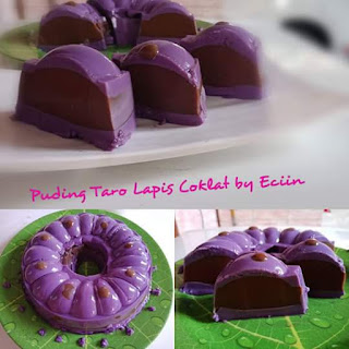  Resep Puding Taro Lapis Coklat"