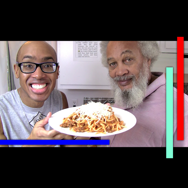 VIDEO: JAMES & DADDY'S KITCHEN ||| spaghetti - cooking - food - meal - Italian - dad - son - nice - meal - supper - dinner - usa - youtuber - video - pasta - fun - funny - lol - hilarious -  family -  