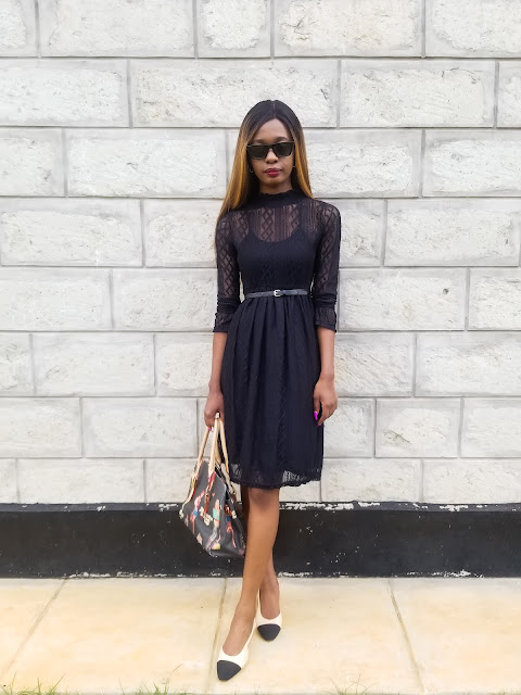 How To Look Chic In A Simple Little Lace Black Dress