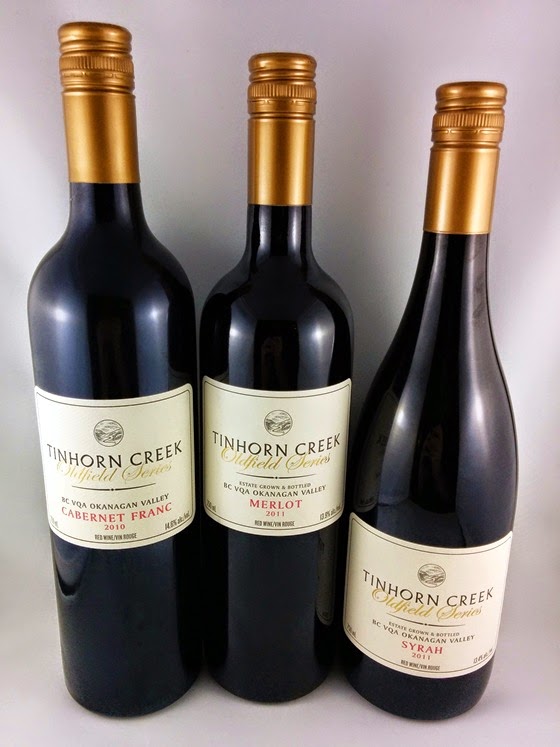 Tinhorn Creek Oldfield Cabernet Franc 2010, Merlot 2011, Syrah 2011