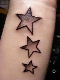 tatuajes de estrellas en la muñeca