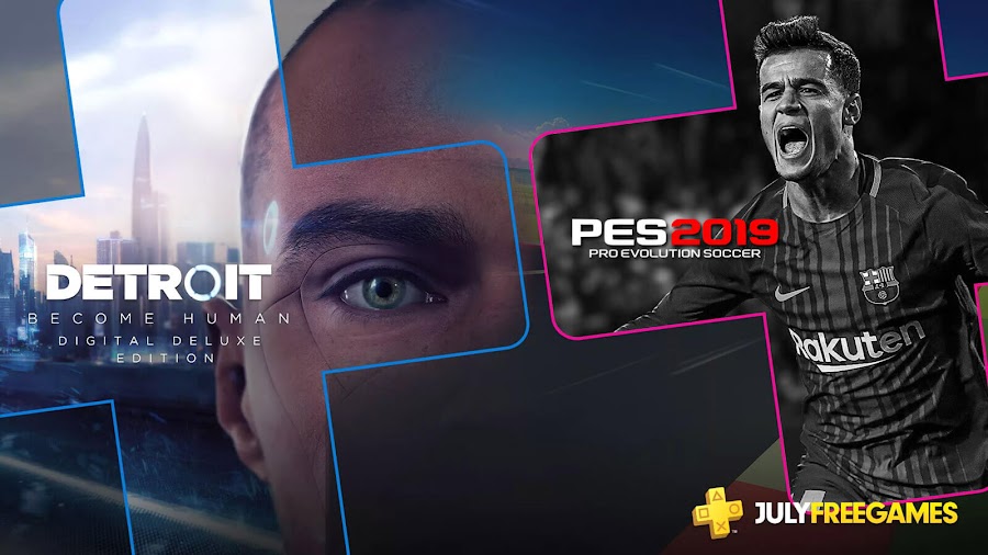 ps plus july 2019 free games detroit become human ps4 sony pes 2019 quantic dream