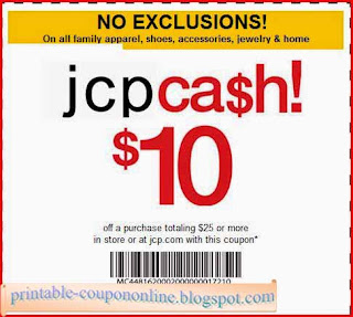 Free Printable JcPenney Coupons