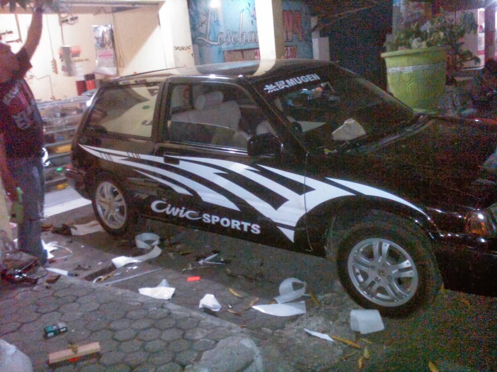 Koleksi Cutting Sticker Mobil Sedan Civic Modifikasi Mobil