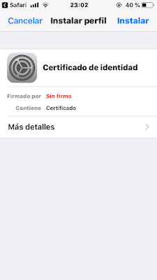 Certificado Digital Iphone