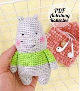 PATRON GRATIS HIPOPOTAMO AMIGURUMI 54048