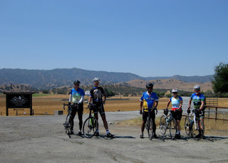 At the future site of a ghost bike for Jon Kaplan, Cienega Road and Airline Highway, Paicines, California