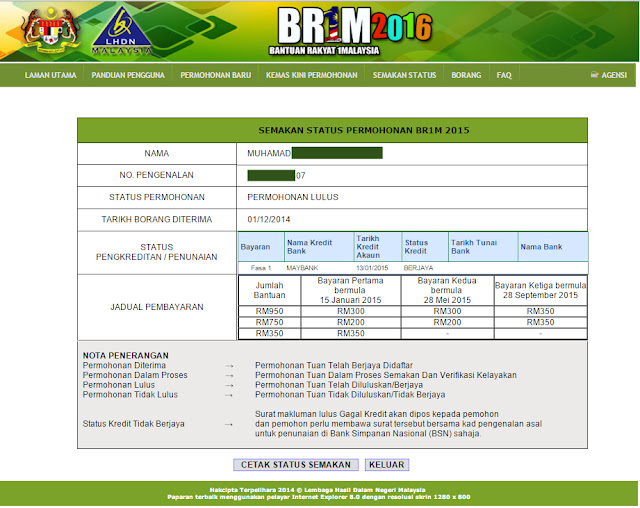 Brim dah masukbetol ke? - X nak gemuk