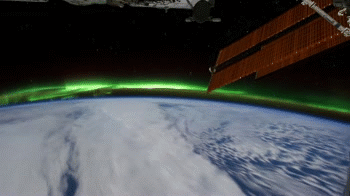 aurora from iss