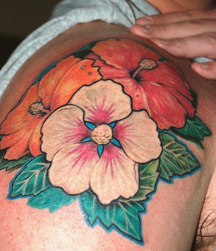 Hibiscus Tattoo On Arm