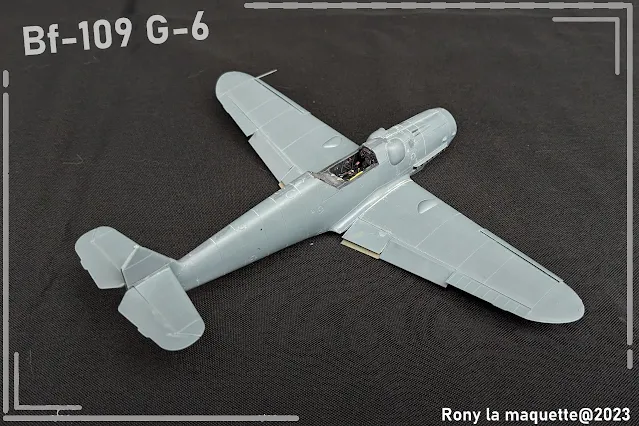 Maquette du Bf 109 G-6 d'Eduard au 1/48.