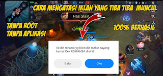 Cara Menghilangkan Iklan Yang Tiba Tiba Muncul Ketika Bermain Game