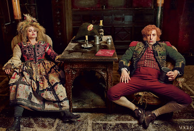 Sacha Baron Cohen and Helena Bonham Carter as the Thenardiers in Les Miserables 2012