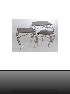 table gigognes fer forgé