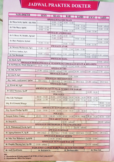 Jadwal Dokter di RSU Rachmi Dewi GKB Gresik