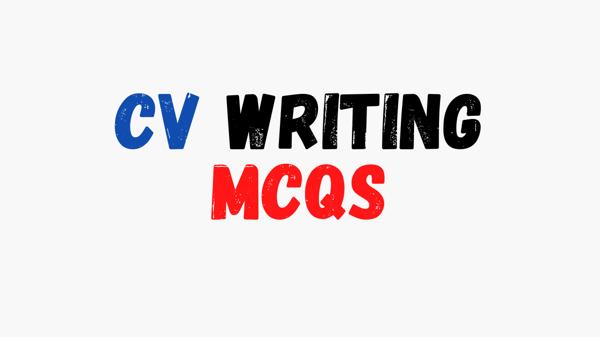 CV Writing MCQs