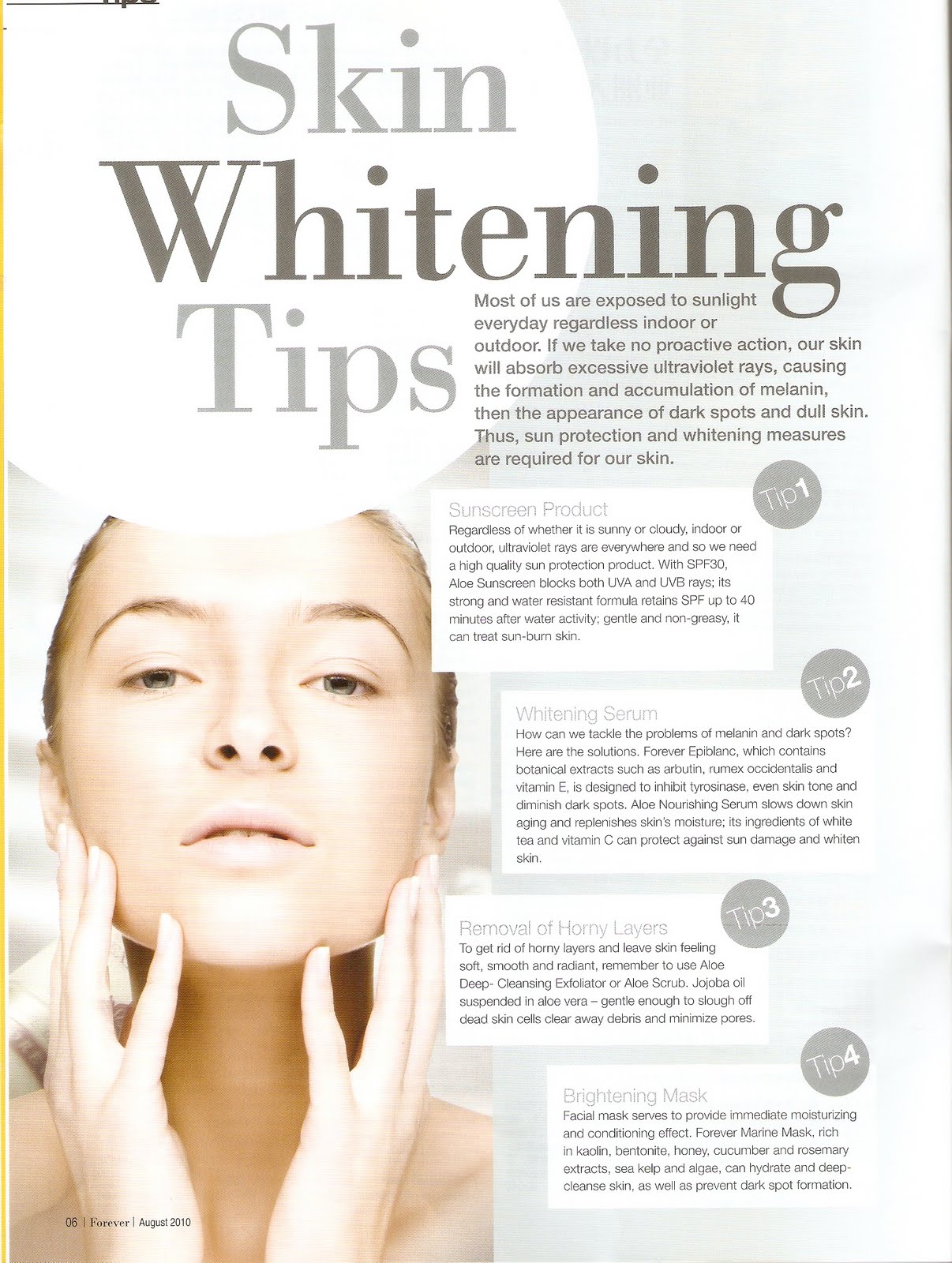 Edward and Christal: Skin whitening tips 美白 pg.1