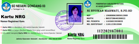 Download Aplikasi Cetak Kartu NRG Terbaru - Info Operator Sekolah