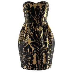 Black and Gold Cocktail Dress
