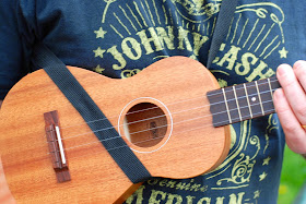 Mobius Ukulele Strap in use