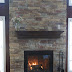 Amiable Stone Veneer Decorative Fireplace Design In Modern Air