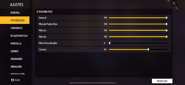 LA MEJOR SENSIBILIDAD DE FREE FIRE