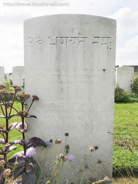 WWI Soldiers Indian Graves in Zantvoorde British Cemetery