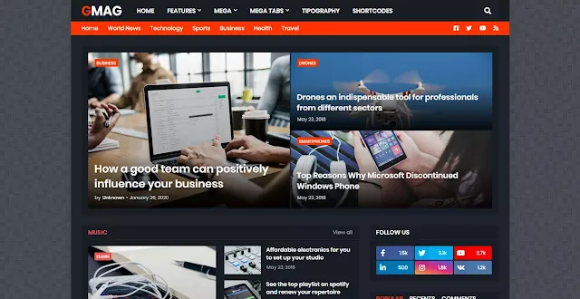 GMag Blogger Template Download, download premimum template 2021, SEO boost templates,free and premium blogger template,free blogger templates