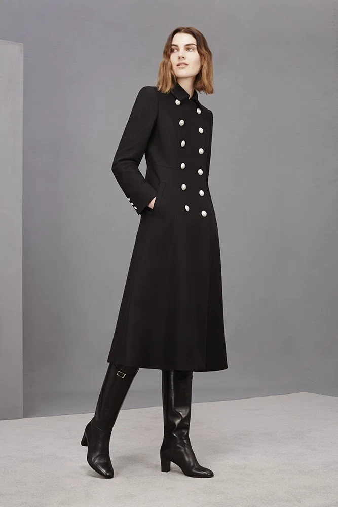 Hobbs navy Hampton Coat