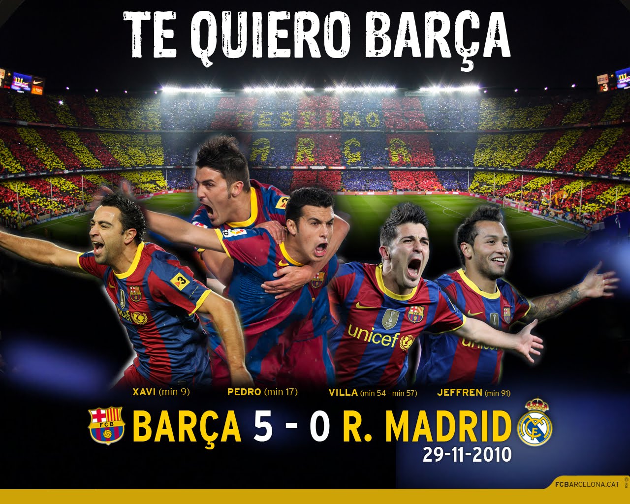   : El FC Barcelona humilla 5 â€“ 0 al Real Madrid en La Liga 2010/2011  fc barcelona real madrid