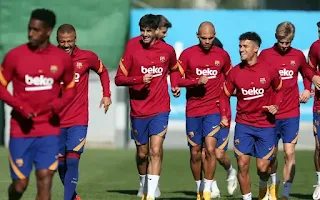 8 best pictures from Barcelona training on Monday as they prepare for their next La Liga game