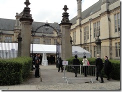 Meeting tent to take their exams