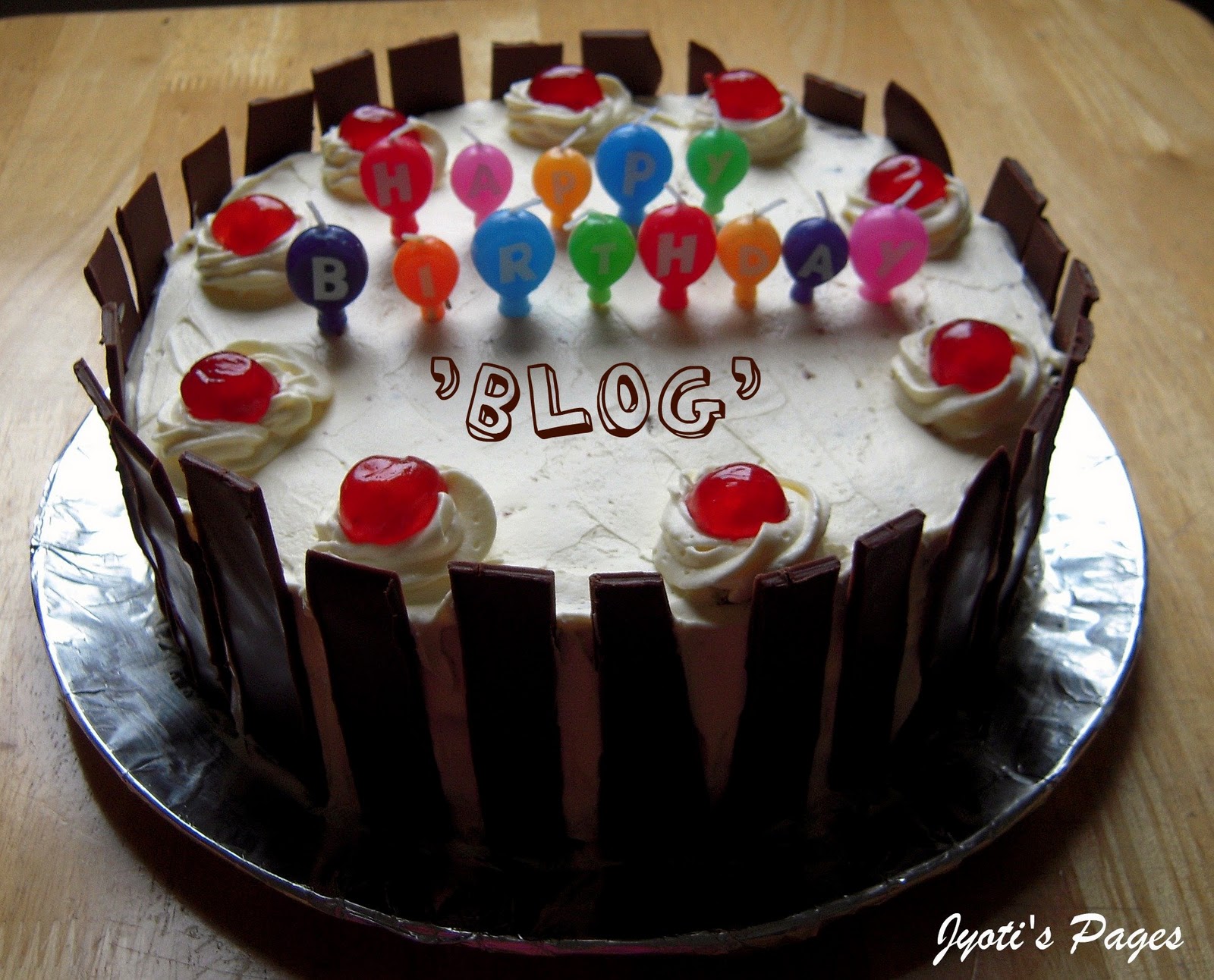 Jyoti's Pages: Celebrating one year of 'Pages' with Eggless Black...